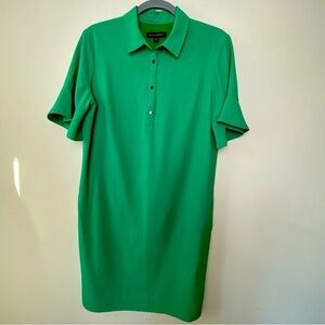 Banana Republic Vibrant Green Polo Midi Dress